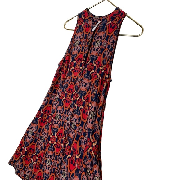 ⭐️ 2/$20 Free People Groovy Get Together Print Funky Tunic Blouse Tank - Picture 13 of 16